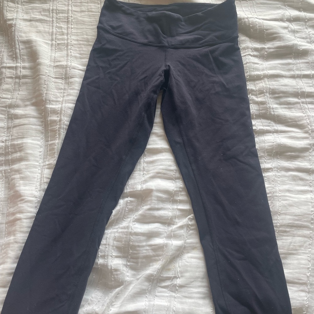Lululemon Navy High-Waisted Capri Leggings